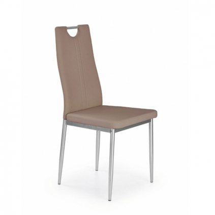 Jídelní židle Coreon, hnědá / stříbrná