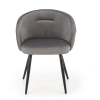 Jídelní židle Meta, šedá / černá