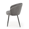 Jídelní židle Meta, šedá / černá