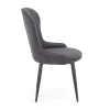 Jídelní židle Rilla, šedá / černá