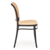 Jídelní židle Tobias, ratan / černá