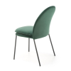Jídelní židle Ulric, zelená / černá