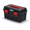 Kufr na nářadí 58,5 × 36 × 33,7 cm, držáky ve víku, černá