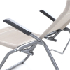 Polohovatelné lehátko Mano, světle šedá
