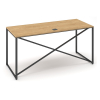 Stůl ProX 158 x 67 cm, s krytkou, dub hamilton / grafit