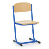 Školní židle Denis, nastavitelná - vel. 5-7, světle modrá - ral 5015