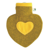 Termofor Hugo Frosch srdce s plstěným obalem, 1 l, žlutá