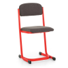 Učitelská židle čalouněná, červená - ral 3020