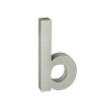 Domovní číslo "B", RN.100LV, broušené, stříbrná