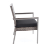 Zahradní židle Larkin, šedá