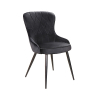 Jídelní židle Lotus Velvet, černá
