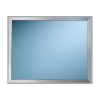Zrcadlo v kovovém rámu (mat), 60 × 40 cm, stříbrná