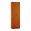 Dřevěná šatní skříňka Visio - 2 oddíly, 60 x 42 x 190 cm, třešeň