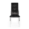 Jídelní židle Darwin, černá / stříbrná