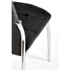 Jídelní židle Darwin, černá / stříbrná