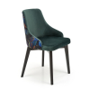 Jídelní židle Endo, zelená / černá
