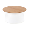 Konferenční stolek Azzura, přírodní dřevo / bílá