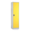 Univerzální kovová skříň, 50 x 40 x 185 cm, cylindrický zámek, žlutá - ral 1023