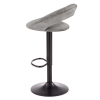 Barová židle Kaiden, šedá / černá