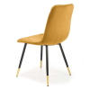 Jídelní židle Pascal, žlutá / černá