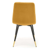 Jídelní židle Pascal, žlutá / černá