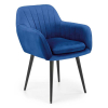 Jídelní židle Shani, modrá / černá