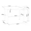 54045 5 jidelni stul damar w 110 x 70 cm mramor cerna