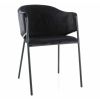 55164 5 jidelni zidle serilda velvet cerna