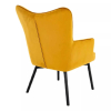 Křeslo Camden Velvet, žlutá