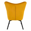 Křeslo Camden Velvet, žlutá
