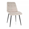 Jídelní židle Chic Velvet, krémová / černá