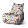 Sedací vak Bean videohra - dětský, barevná