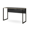 Psací stůl Felix Light 130, černý mat / černá