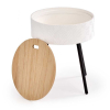 Odkládací stolek Aura, přírodní dřevo / bílá