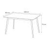 Jídelní stůl Campo 120, bílá