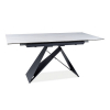 Jídelní stůl Westin I, 120 x 80 cm, mramor / černá