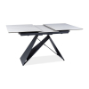 Jídelní stůl Westin I, 120 x 80 cm, mramor / černá