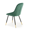 Jídelní židle Beline, zelená / černá