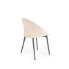 Jídelní židle Bente, béžová / černá
