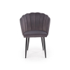 Jídelní židle Bernita, šedá / černá