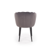Jídelní židle Bernita, šedá / černá
