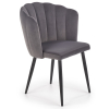 Jídelní židle Bernita, šedá / černá