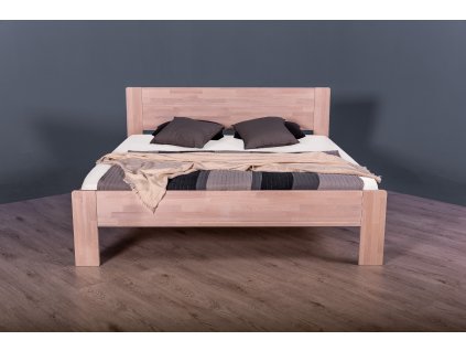 Masivní postel ALEXIA (Dřevo a odstín oleje BUK Cink - Olejování přírodní, Rozměr spací plochy 140x200)