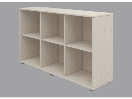 Knihovna 6 Flexa Classic (Barevná úprava 2 - Průhledná bílá)