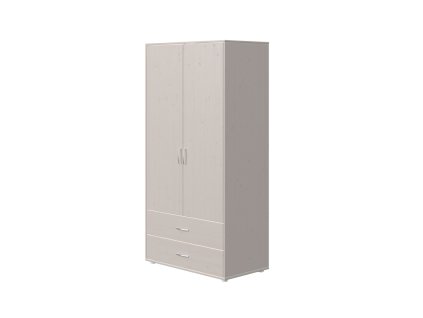 Skříň 2 dveřová Flexa Classic (Barevná úprava Průhledná bílá)