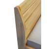 Masivní postel GEMINI (Dřevo a odstín oleje BUK Cink - Olejování přírodní, Rozměr spací plochy 140x200)