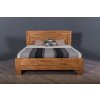 Masivní postel ROYAL (Dřevo a odstín oleje BUK Cink - Olejování přírodní, Rozměr spací plochy 140x200)