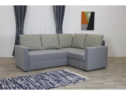 Rohová rozkládací sedací souprava DITA s úložným prostorem, 210x160 cm