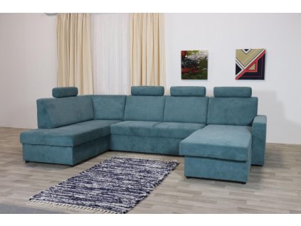 Alena sedací souprava tvar U - rozkládací, 2x úložný prostor, masiv