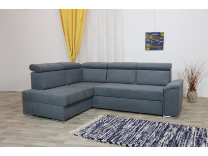 Moderní čalouněná rohová sedací souprava Valerie s úložným prostorem